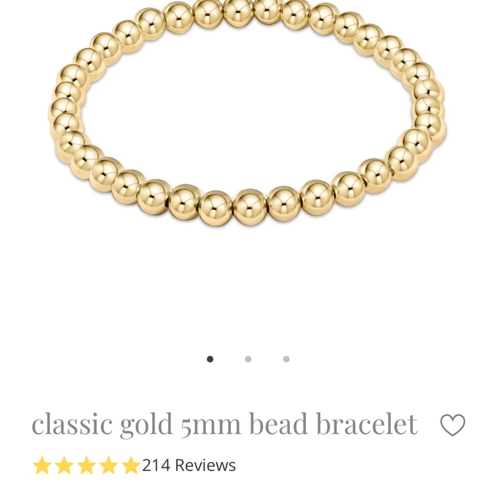 Enewton Classic 5mm Gold bead bangle - Picture 2 of 2